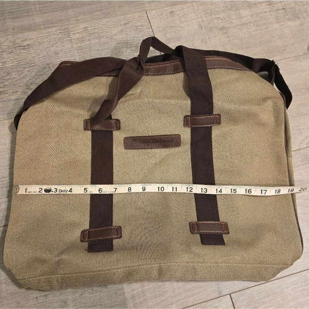 NWOT Tommy Bahama Khaki Twill Weekender Duffle Bag
